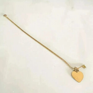 Key To Your Heart Charm - Gold Tone on a Short Chain